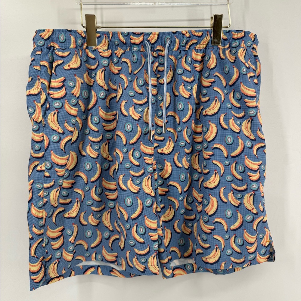 Peter Millar Seaside Collection Banana and Kiwi Swimming‎ Trunks Men’s Size XL